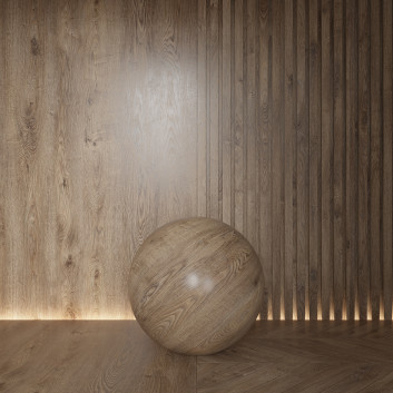 Панель Seamless Wood Material Dark Brown