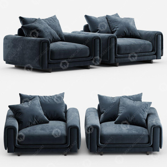 Sessel Roche Bobois Fabric 3D-Modell