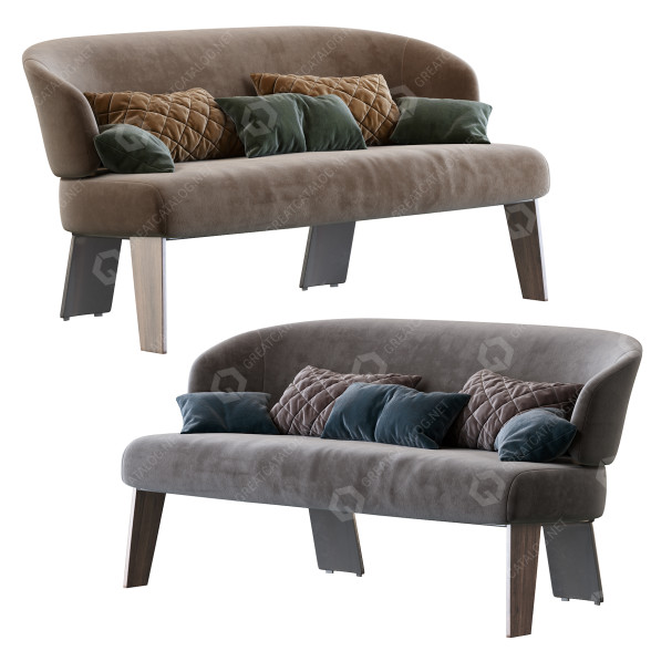 Диван Minotti Reeves Lounge 3D модель