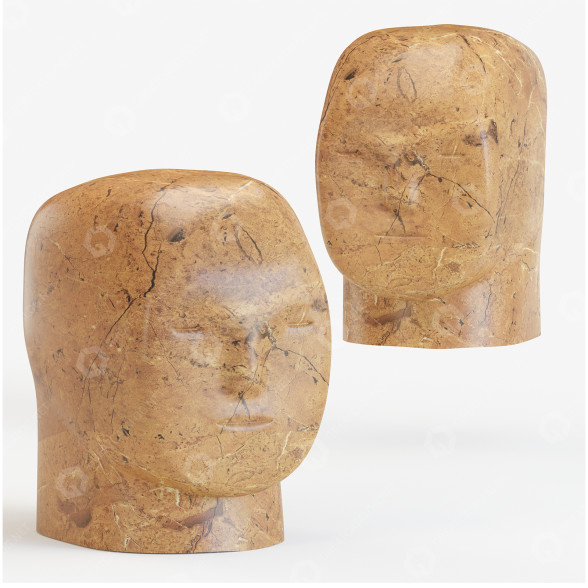 Statuette Rainforest Marble Head modèle 3D