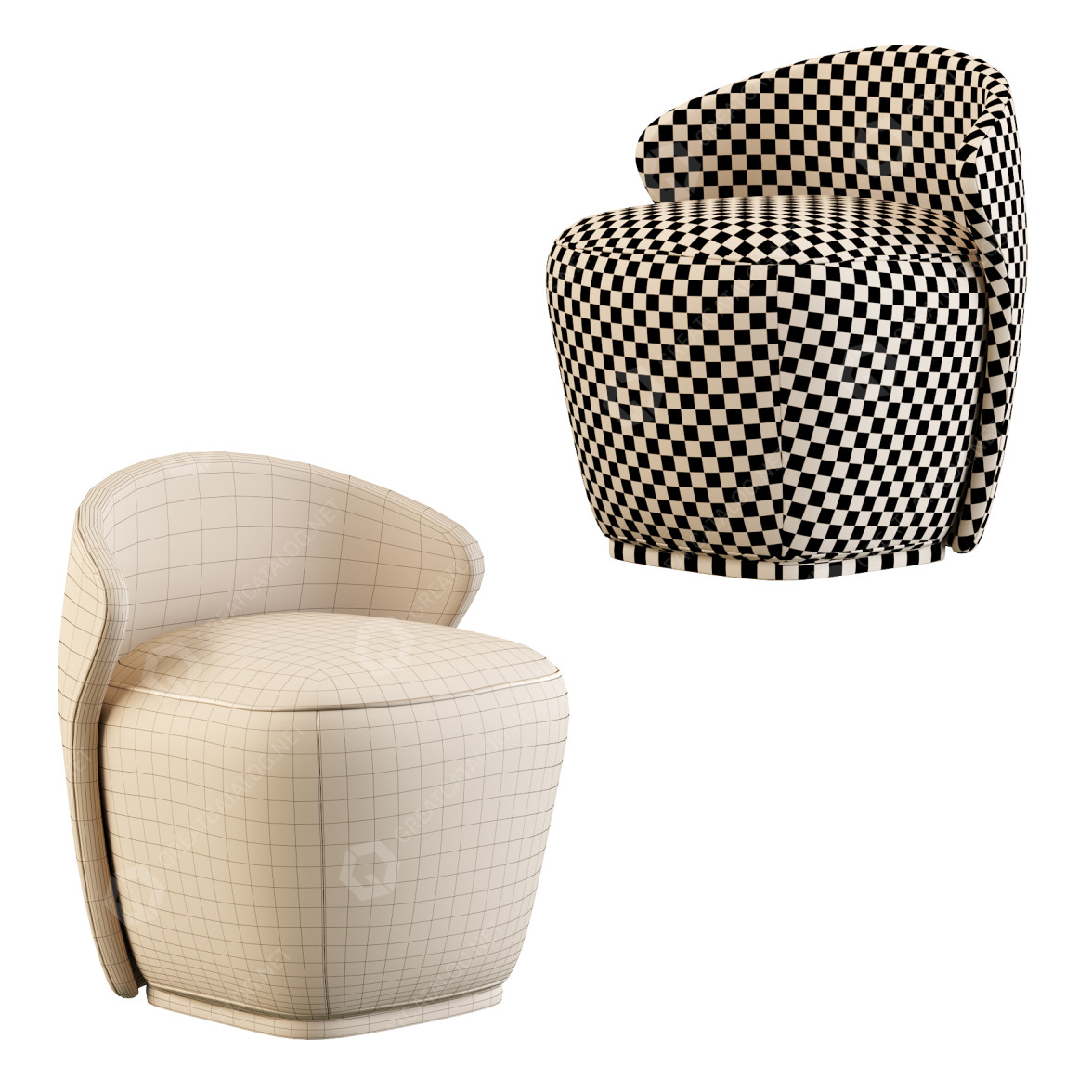Pouf Capital Vortex S 3D model - GreatCatalog 10137