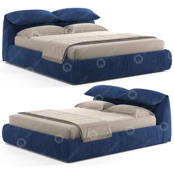 Cama B&B Italia Bamboletto Modelo 3D
