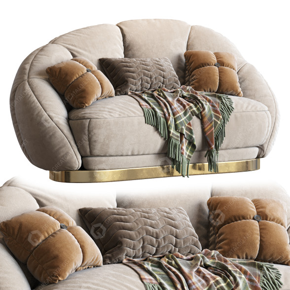 Диван Munna Olympia Beige 3D модель