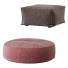 Otomanas Globewest Orlando Seamed Square and Round - HenMat