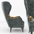 Sessel Osama Mohamed Design Studio Souvereign Tufted Wing - osama.abdelrazzik
