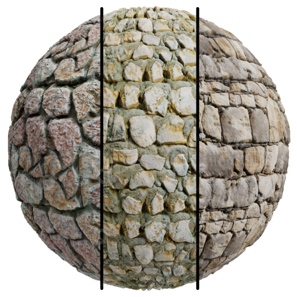 Verblendstein FB451 Natural Wall Cladding Urban 3D-Modell
