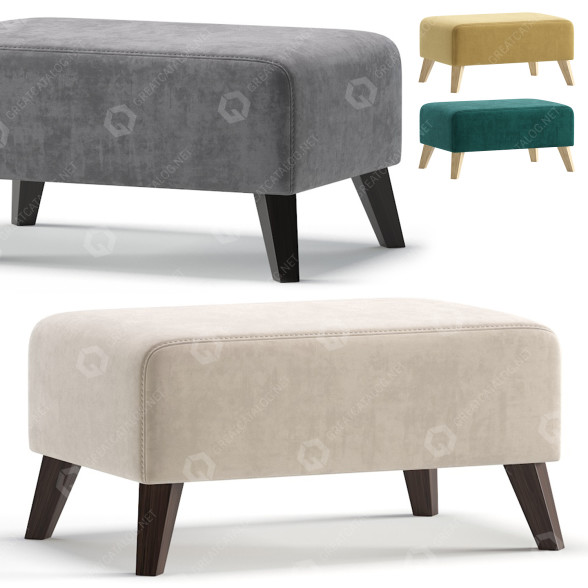 Ławka Newbury model 3D