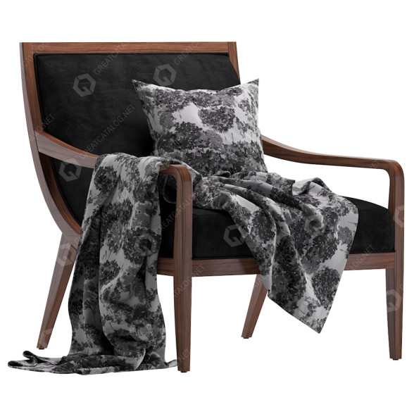 Sillón Coco Republic Max Sparrow Palisades Curved Modelo 3D