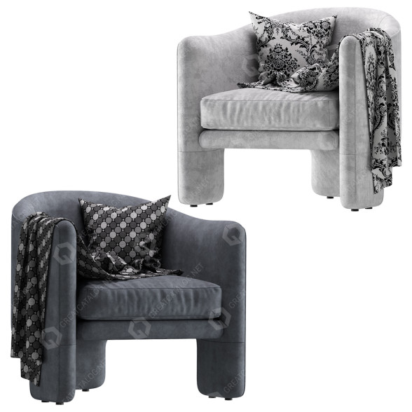 Sessel Coco Republic Essentials Fairfax 3D-Modell