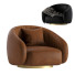 Fotel Eichholtz Swivel Brice Leather - QrisTina