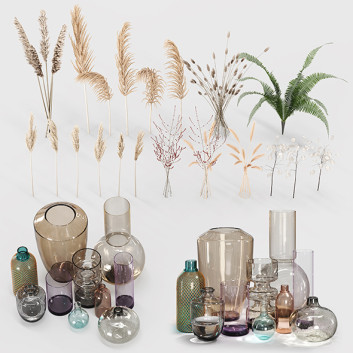 Вази та рослини Decorative Set 3
