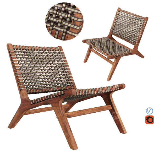 Sillón Maisons Du Monde Nairobi Garden Modelo 3D