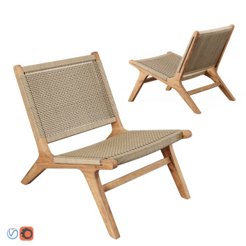 Крісло Maisons Du Monde Nairobi Garden No2 Woven 3D модель