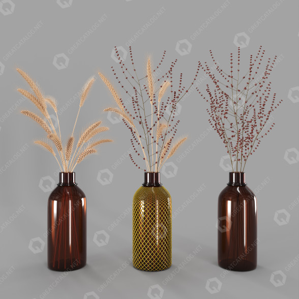 Wazon i rośliny Hemase Collection Bouquet 5 model 3D