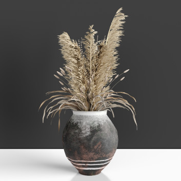 Vase et plantes  Hemase Collection Bouquet No 6 Modèle 3D
