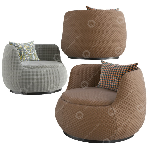 Fauteuil Draper modèle 3D