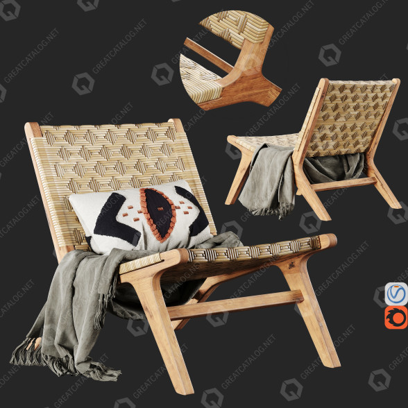 Sessel Havana Wicker Garden 3D-Modell