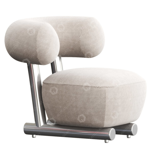 Fauteuil Moroso Pipe modèle 3D