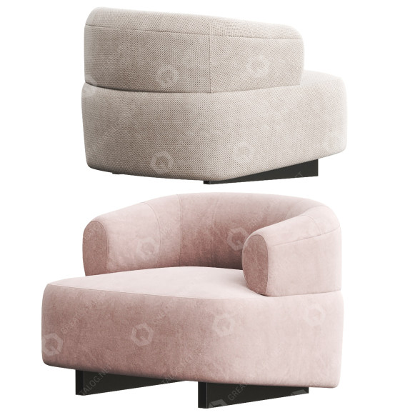 Fauteuil Diemme Loft modèle 3D