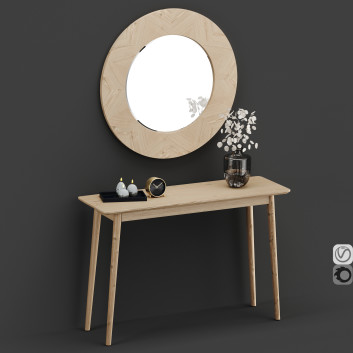 Туалетний столик Midford and Round Mirror