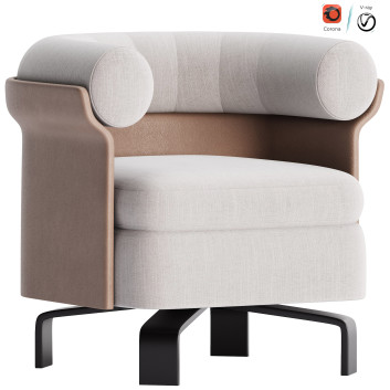 Sessel  Minotti Mattia 3D-Modell