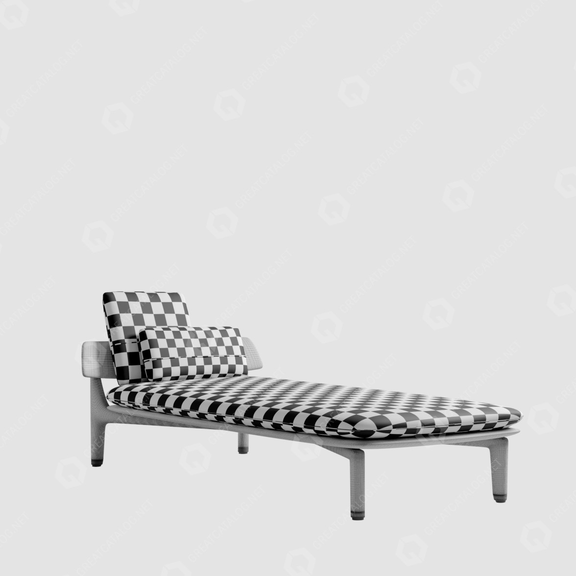 Chaise Longue Baxter Himba 3D model GreatCatalog 10411