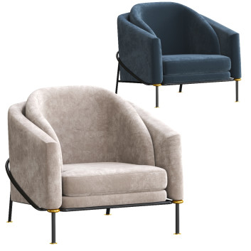 Sessel  Minotti Fil Noir 3D-Modell