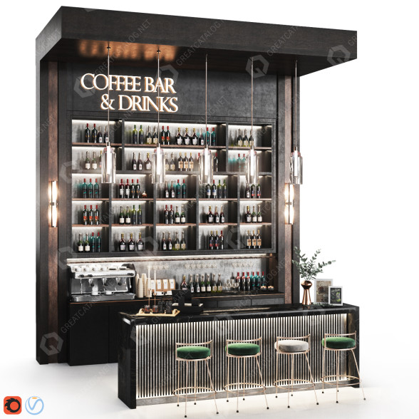 Бар Cafe 08 3D модель