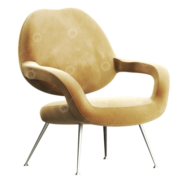 Sessel Poltrona Frau DU55 3D-Modell