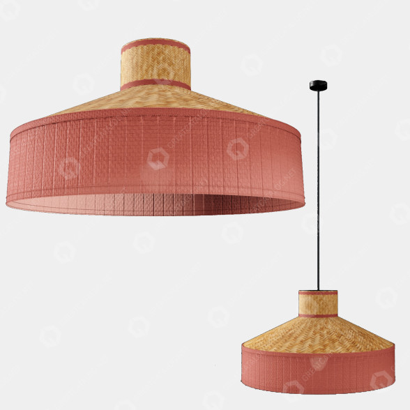 Підвісний світильник Maisons Du Monde Woven Linen and Rattan 3D модель