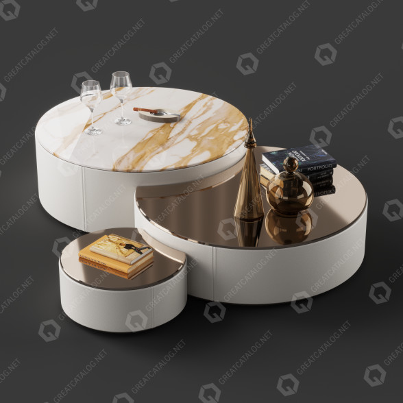 Журнальные столики и декор Bizzotto Ikat 165P 3D модель