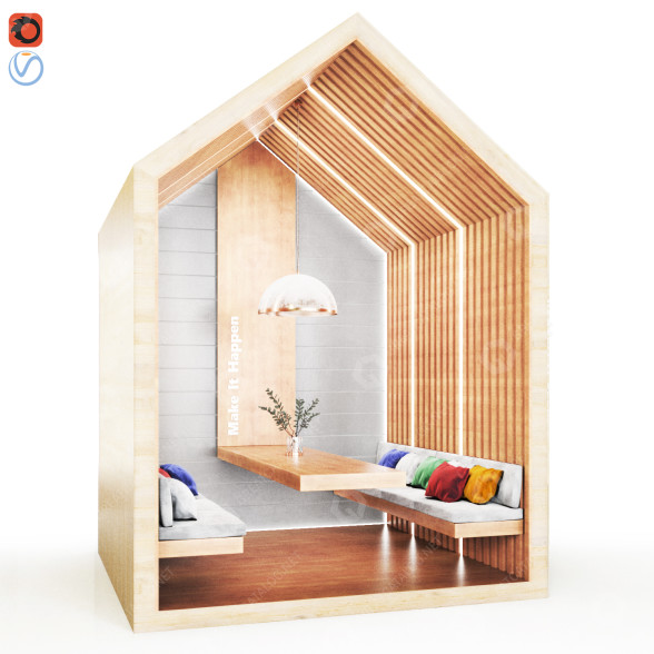 Pergola Treehouse model 3D
