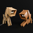Table Lamp Hroome Puppy by 4 Wood Matrial - dangsho