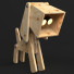 Table Lamp Hroome Puppy by 4 Wood Matrial - dangsho
