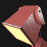 Table Lamp Red Dogi Wooden - dangsho