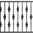 Baluster Wrought Iron Bundle No 04 Fence - Hemase