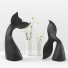 Décoration Set No 1 by 2 Piece Black Menendez Whale - dangsho