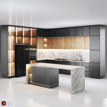 Кухня  Modern 07 3D модель