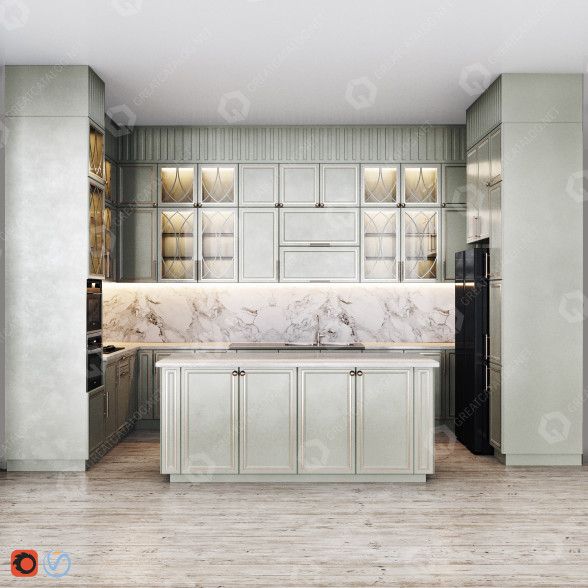 Cuisine Furniture 03 modèle 3D