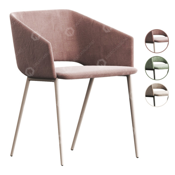 Chair Zanotta Tusa 2261 B 3D model