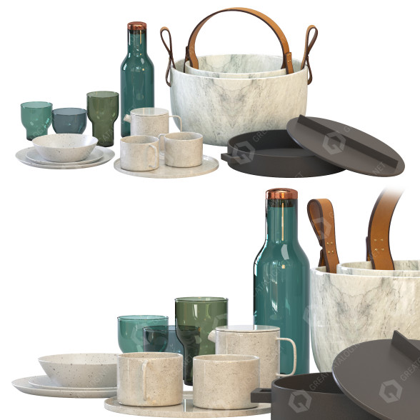 Vajilla Kitchen Decor 2 Modelo 3D