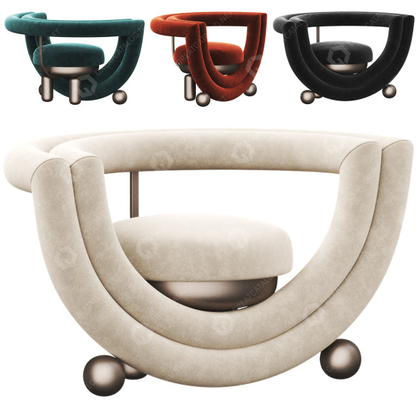 Fauteuil Bohinc Studio Kissing modèle 3D