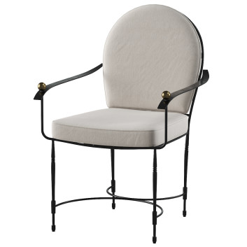 Стілець  JANUS et Cie Amalfi Round Back 3D модель