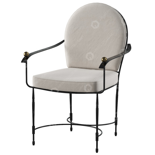 Président JANUS et Cie Amalfi Round Back modèle 3D