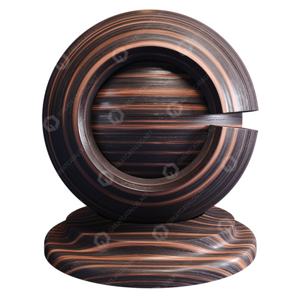 Bois Veneered Material T modèle 3D