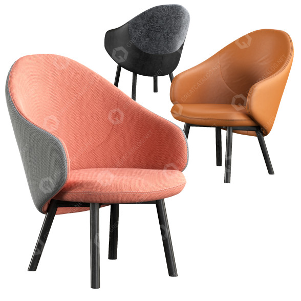 Armchair Ton Alba 3D model