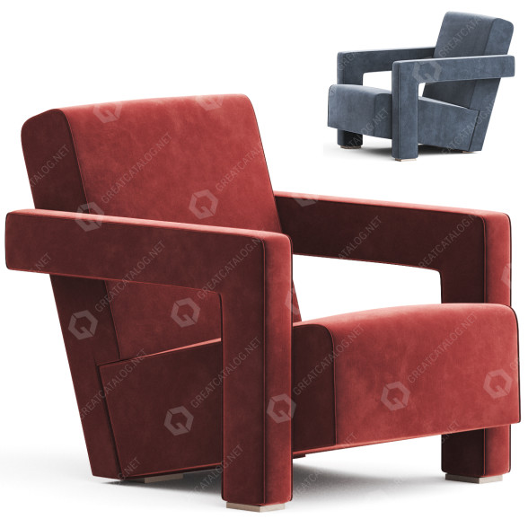 Armchair Cassina Utrecht 637 3D model