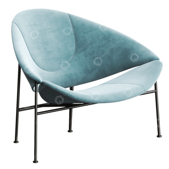 Крісло Artifort Glider Fabric 3D модель