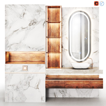 Salle de bains  Furniture 02 Modèle 3D