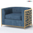 Fauteuil Caracole Golden Curved - axtam3d